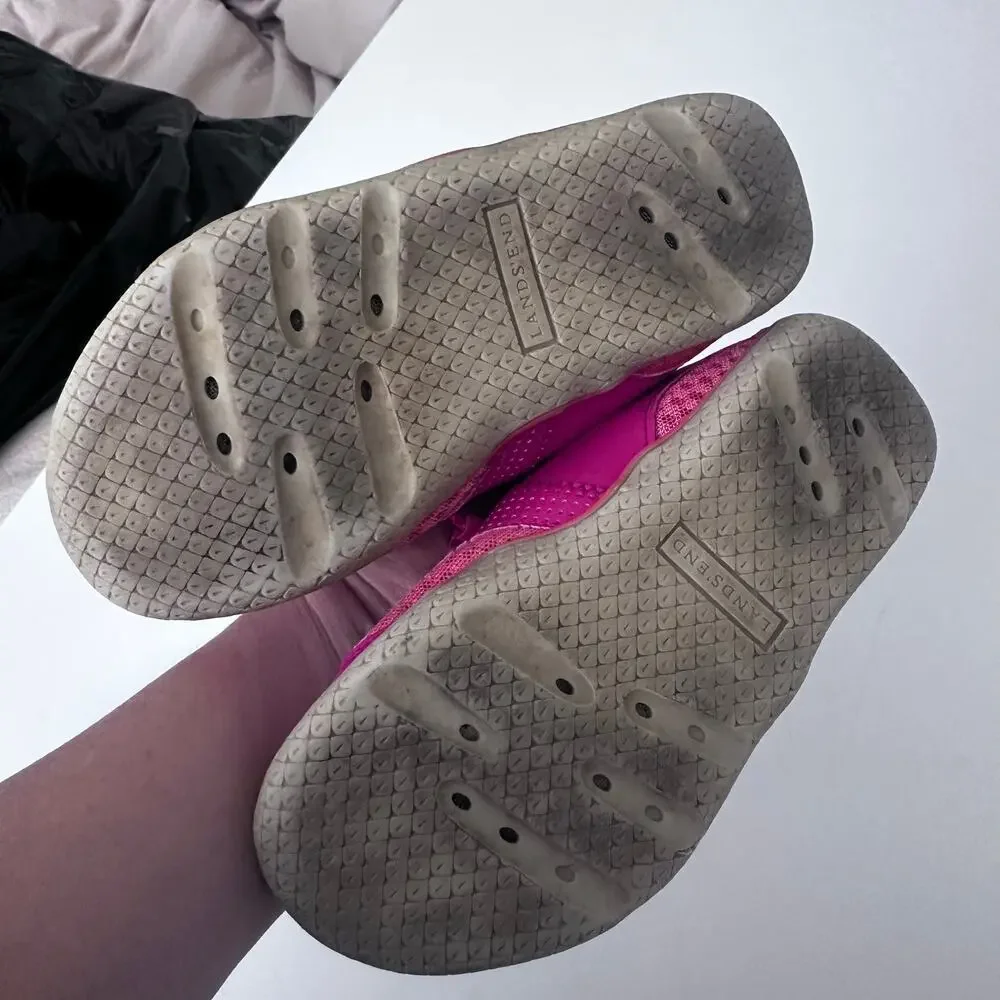 Lands' End Youth Pink Trekker Water Shoes Size 1 Wide